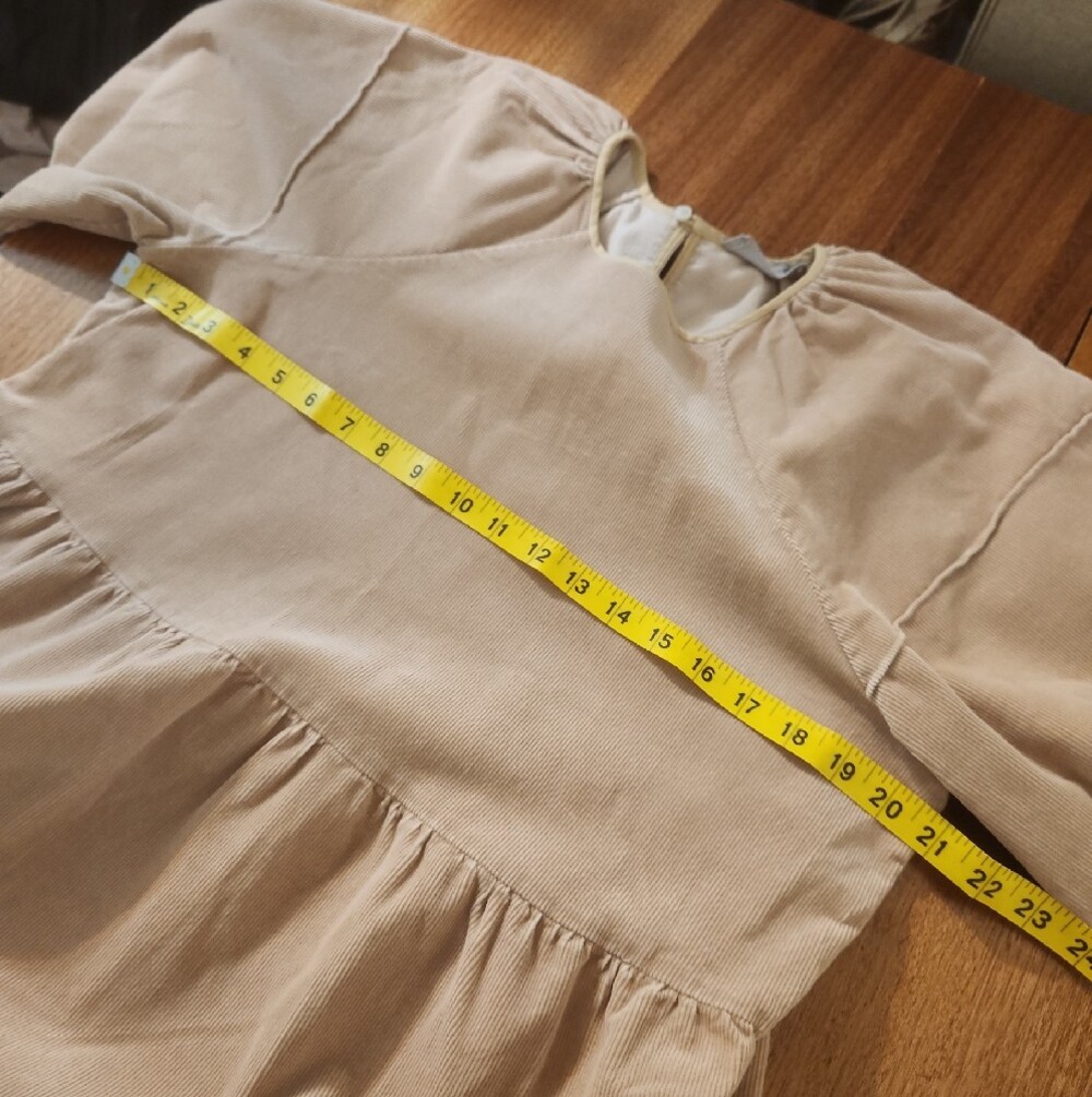 Everlane Blush Puff Sleeve Tiered Midi Sz M - Picture 7 of 14